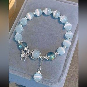 Butterfly Charm Beaded Bracelet